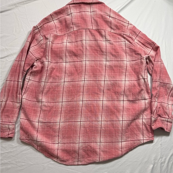 Old Navy Women's Casual Pink Plaid “The Boyfriend” 100% cotton Shirt - Picture 4 of 4